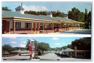 1960 Hammer's Motel Roadside Kearney Nebraska NE Dual View Vintage Postcard