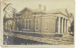 US. Used. McKenzie, Tennessee. M.E. Church. Mailed 1913.