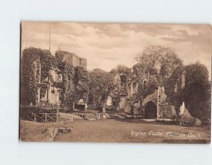 Postcard Fountain Court Raglan Castle Raglan Wales