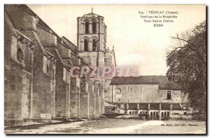 Old Postcard Vezelay Basilica of the South Tower and Cloister Madeleina Edsa