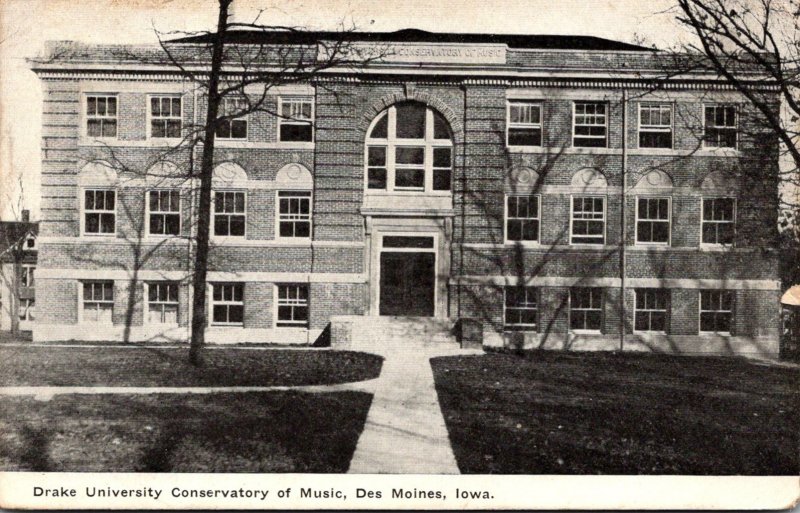 Iowa Des Moines Conservatory Of Music Drake University 1910