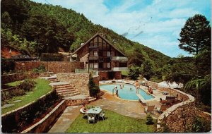 Chalet Motel Gatlinburg TN Tennessee Swimming Pool 1960s Postcard G95