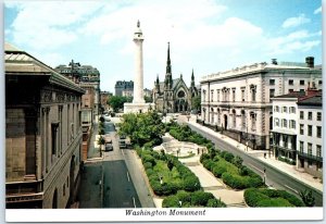 Postcard - Washington Monument - Baltimore, Maryland