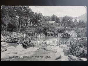 Bettws-y-coed: Pont-y-Pair from Above, Old Postcard