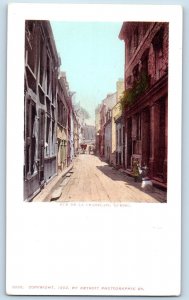 Quebec Canada Postcard View of Rue De La Champlain c1905 Antique Unposted