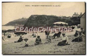 Old Postcard SAINT-QUAY-PORTRIEUX Beach