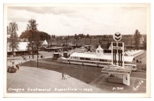 RPPC 1959 Oregon Centennial Exposition, Standard Oil, Portland, OR Postcard