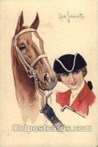 Artist Signed Simonetti Horse Postcard Postcards  Simonetti