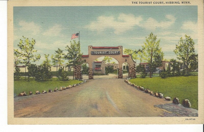 POSTCARD TOURIST COURT HIBBING MINNESOTA