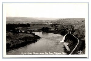 RPPC Ellensburg Cle Elum Highway Scene Washington WA Ellis Photo 253 Postcard R5