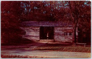 VINTAGE POSTCARD MILLER AND KELSO RESIDENCE AT NEW SALEM STATE PARK ILLINOIS