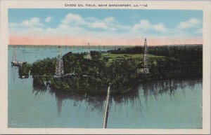 Postcard Caddo Oil Field Near Shreveport LA