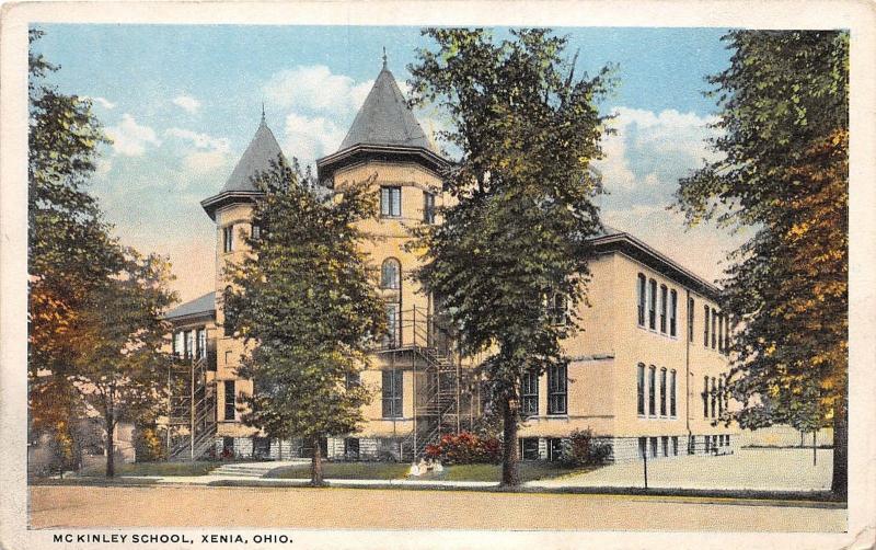 Ohio Postcard XENIA Greene County c1910 McKINLEY SCHOOL Building 