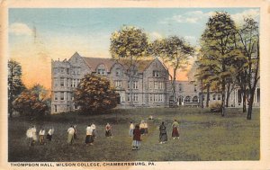 Thompson Hall, Wilson College Chambersburg, Pennsylvania PA Postcard