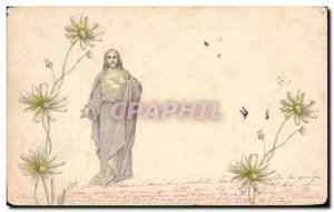 Old Postcard Christ Flowers