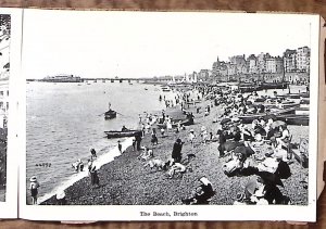 c1910 BRIGHTON ENGLAND LETTER CARD POSTCARD 12 GREAT LITHOGRAPHIC VIEWS Z5393