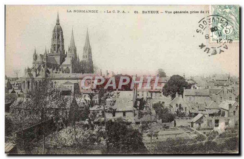 Postcard Old Bayeux Vue Generale