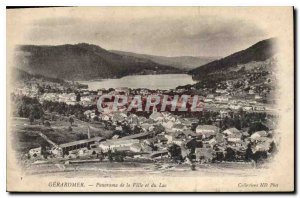 Old Postcard Gerardmer Panorama of the City and Lake