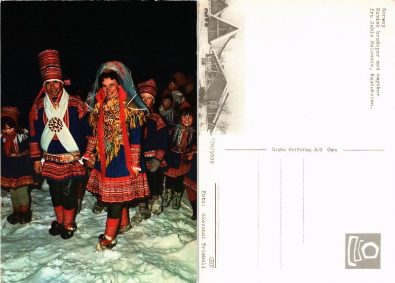 CPM AK NORWAY Norway-Samisk brudepar med smykker fra Juhls United States Alaska - Other, Postcard / HipPostcard