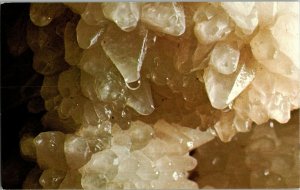 Calcite Crystals, Jewel Cave Nat'l Monument Custer SD Vintage Postcard H48