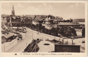 CPA SAINT-MALO La Porte Saint-Vincent et le Chateau (1251936)