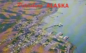 Alaska Petersburg Aerial View Showing Wrangell Narrows