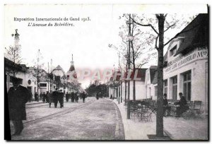 Old Postcard International Exhibition of Ghent in 1913 Belvedere Avenue
