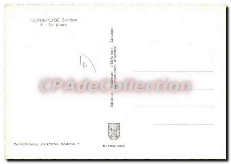 Postcard Modern Contis Beach Lighthouse