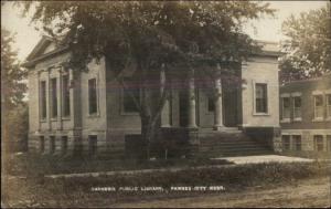 Pawnee NE - Carnegie Library c1910 Real Photo Postcard