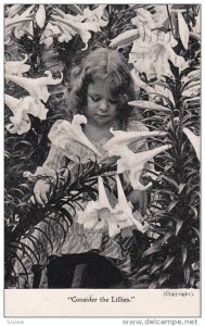 Girl & Flowers , PU-1907