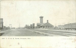 c1910 Fremont Nebraska U.P. Railroad Yards #3036 Pearson Postcard 26-261