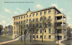 OMAHA, Nebraska NE    CLARKSON MEMORIAL HOSPITAL    ca1910's Vintage Postcard
