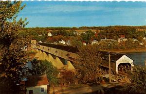 Canada - New Brunswick, Hartland. Longest Covered Bridge in the World over St...