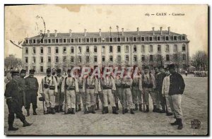 Postcard Old Barracks Army Caen