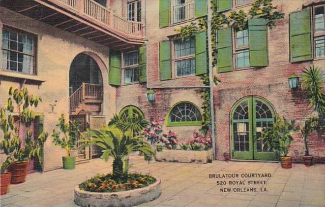 Louisiana New Orleans Brulator Courtyard 520 Royal Street