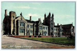 c1910's Sydney University Building Panoramic View Australia Antique Postcard