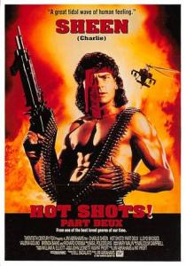 Hot Shots, Charlie Sheen Movie Poster  