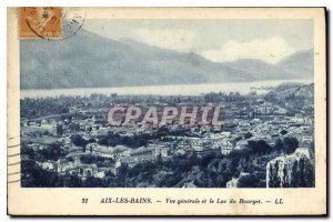 Old Postcard Aix les Bains General View and Lake Bourget