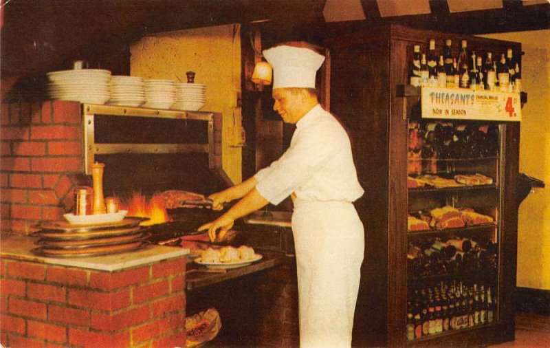 Englewood Cliffs New Jersey chef in Old Salt Chop House vintage pc ZC548810 