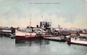 Steamer Waterfront Oakland California 1910c postcard