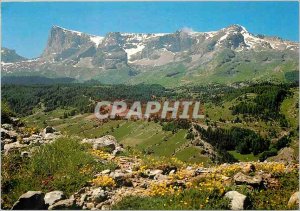 Modern Postcard The High Alps D�vouly The Pic de Bure in the spring (altitu...