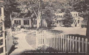 Arlington Virginia Allison's Little Tea House Vintage Postcard AA109765