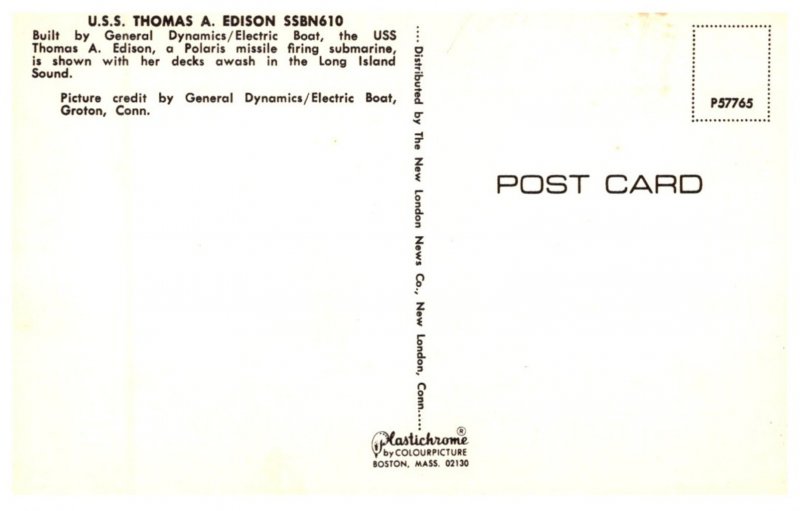U.S.S. Thomas A Edison SSBN610