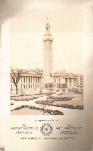 HARRY LEWIS OPTICIANS ROTAREY ART PHOTO SPRINGFIELD MASSACHUSETTS POSTCARD 1907