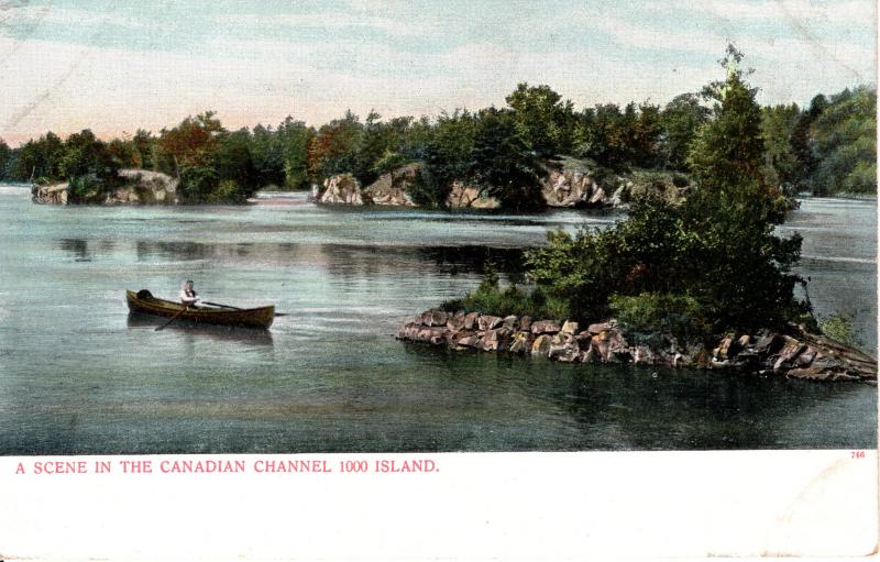 CANADA  PC1708 RIVER SCENE, THOUSAND ISLANDS, ST LAWRENCE RIVER