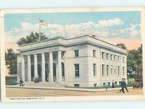W-border POST OFFICE SCENE Oneonta New York NY AF1093