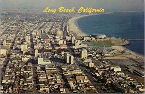 California Long Beach Aerial View 1969