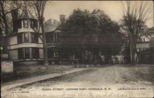 Hinsdale NH Canal St. c1905 Postcard