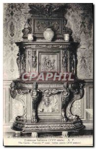 Old Postcard Chenonceaux L and L Breakfast Chateau Francois 1er Credence Italian