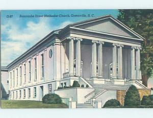 Unused Linen CHURCH SCENE Greenville South Carolina SC L4671